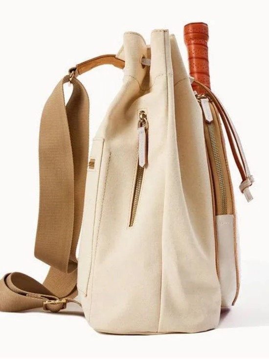 Dooney and Bourkey Canvas and Leather Pickelball Sling - Picture 5 of 7